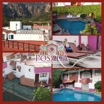 Habitaciones y patio de Posada Ali